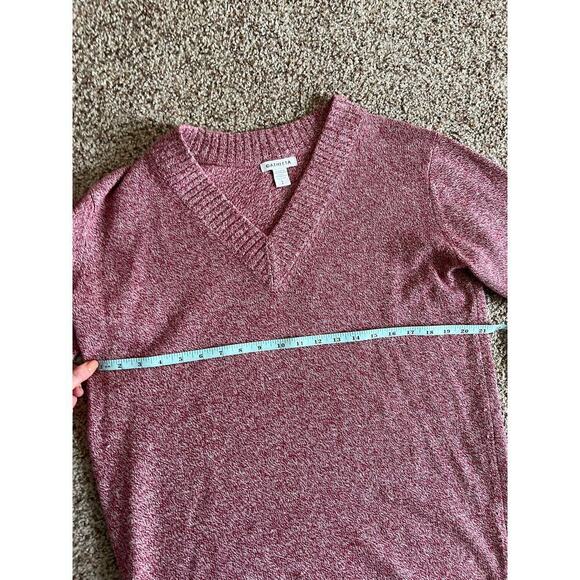 Athleta Vital VNeck Tunic, Small, pink/red, wool & cashmere - Picture 10 of 10